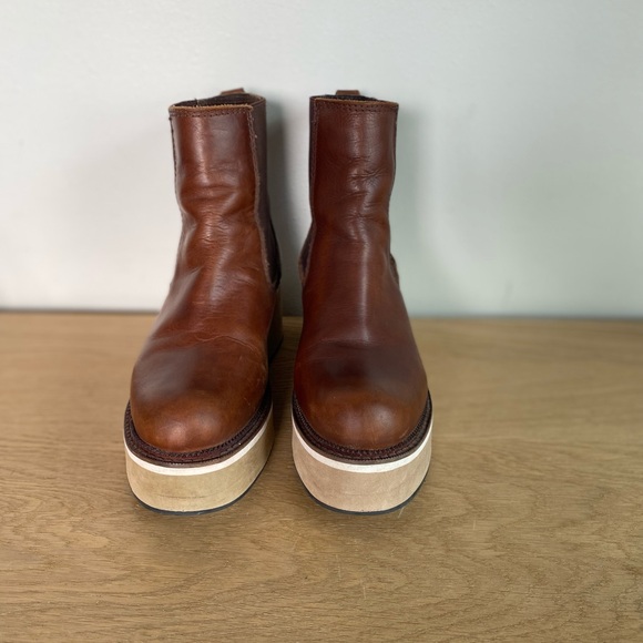 Leather Platform Chelsea Boots Diba True She Nah - Picture 10 of 11